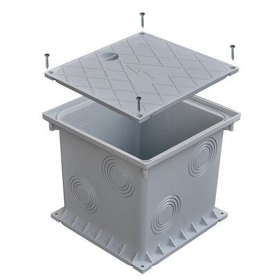 Catch basin for electric cables with watertight cover PP